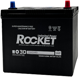 АКБ ROCKET Asia 6ст-45 (о.п.) 430А 238*128*225 (SMF 55B24L) тонк. кл. (2024г)