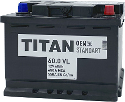 АКБ TITAN Standart 6ст-60 (о.п.) 550А 242*175*190