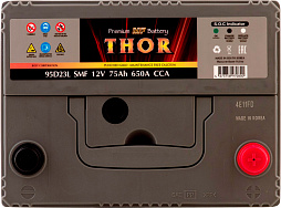 АКБ THOR Asia 6ст-75 (о.п.) 650А 232*175*220 (95D23L SMF)