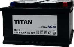 АКБ TITAN AGM 6ст-80 (о.п.) 800A 315*175*190