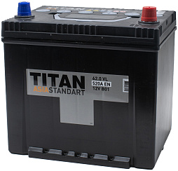 АКБ TITAN Standart Asia 6ст-62 (о.п.) 520А 230*175*221 (2024г)