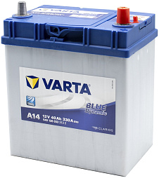 АКБ VARTA Asia BD 6ст-40 (о.п.) 330А 187*127*227 (A14) 540 126 033 тонк. кл.