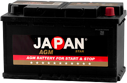 АКБ JAPAN STAR AGM 6ст-85 (о.п.) 800А 315*173*190 (AGM 85 L4)