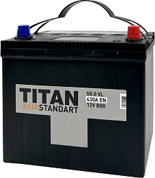 АКБ TITAN Standart Asia 6ст-50 (о.п.) 430А 236*128*221 (2024г)