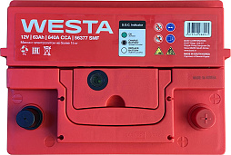 АКБ WESTA 6ст-63 (о.п.) 640А 242*175*175 (56377 SMF) низк.