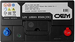 АКБ OEM Asia 6ст-100 (о.п.) 850А 306*176*225 (SMF125D31L)