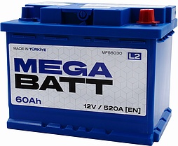 АКБ MEGABATT 6ст-60 (о.п.) 520А 242*175*190 (SMF56030)