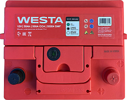 АКБ WESTA 6ст-50 (о.п.) 500А 207*175*190 (55054 SMF)