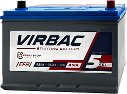 АКБ VIRBAC Asia EFB 6ст-95 (о.п.) 950А 306*175*225