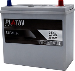 АКБ PLATIN SILVER Asia 6ст-55 (о.п.) 520А 237*127*225 (SMF 80B24R)
