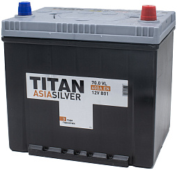 АКБ TITAN Asia Silver 6ст-70 (о.п.) 600А 230*175*221 (2024г)