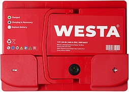 АКБ WESTA 6ст-60 (п.п.) 600А 242*175*190 (SMF56031) Турция