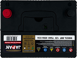 АКБ JAPAN STAR Asia 6ст-75 (о.п.) 650А 232*175*220 (95D23L SMF)