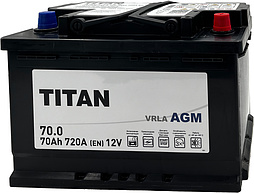 АКБ TITAN AGM 6ст-70 (о.п.) 720A 278*175*190