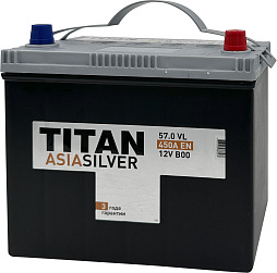 АКБ TITAN Asia Silver 6ст-57 (о.п.) 450А 236*128*221