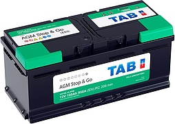 АКБ TAB AGM Stop & Go 6ст-105 (о.п.) 950А 394*175*190 (L6 AGM)