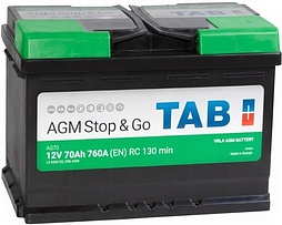 АКБ TAB AGM Stop & Go 6ст-70 (о.п.) 760А 278*175*190 (L3 AGM)